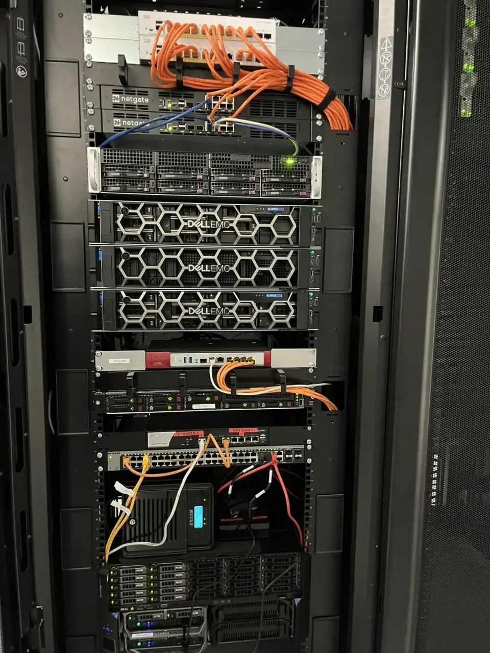 Half rack colocation cabinets in the Fast2Host Cambridge Tier III data centre