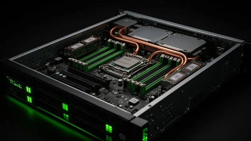Open HPE ProLiant bare metal server showing motherboard, dual CPU sockets and DDR5 ECC memory in the Fast2host Cambridge data centre