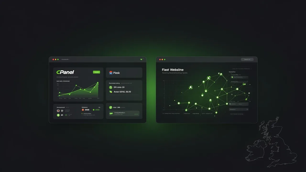 UK web hosting dashboards — cPanel, Plesk and site performance on Fast2host
